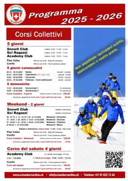 Volantino corsi collettivi